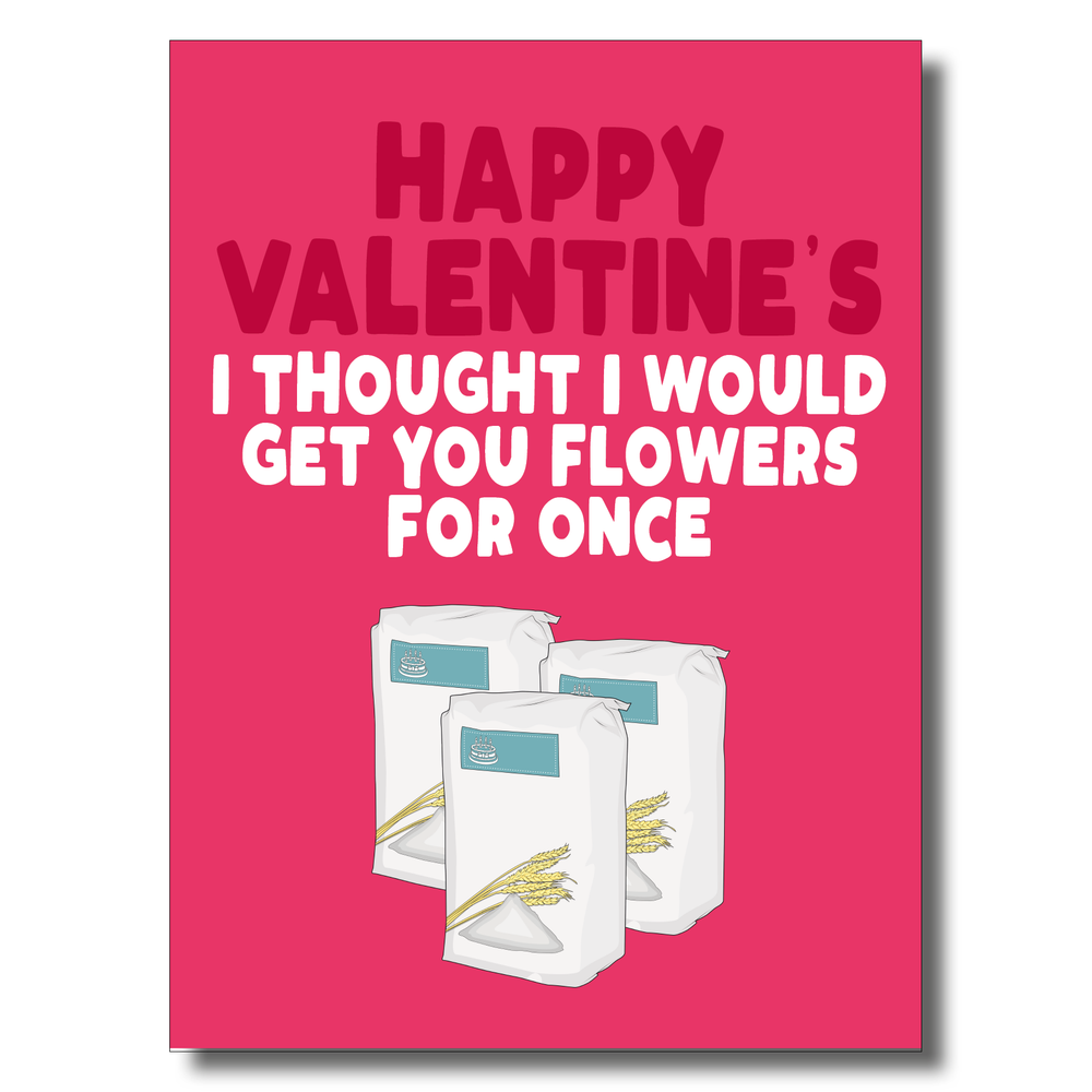 Flour Flowers Valentine's Card #1 image